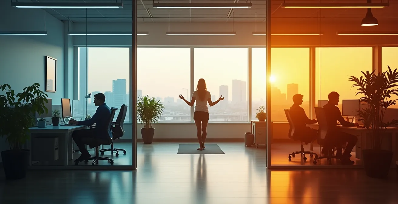 Visualisierung der optimalen Tagesstruktur nach dem Biorhythmus