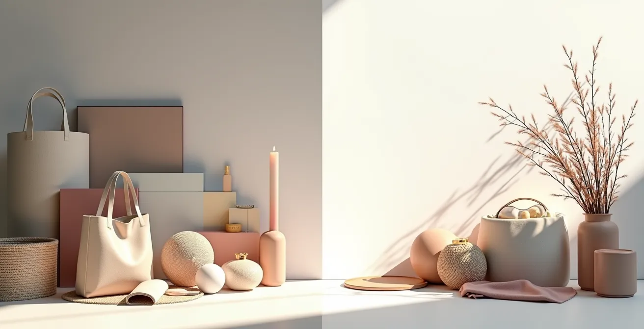 Vergleich von professionellen und unprofessionellen visuellen Elementen im deutschen Geschäftskontext